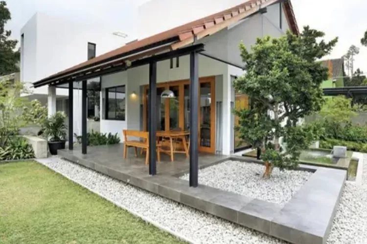 Desain Hunian Rumah Subsidi Rumah Minimalis Tropis